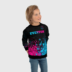 Свитшот детский Everton - neon gradient, цвет: 3D-черный — фото 2