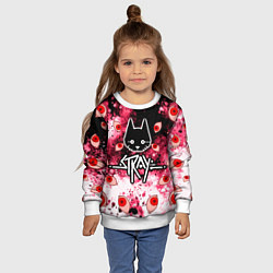 Свитшот детский STRAY HORROR, цвет: 3D-белый — фото 2