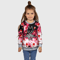 Свитшот детский STRAY HORROR, цвет: 3D-меланж — фото 2