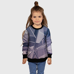 Свитшот детский Стеклянная мозаика, цвет: 3D-черный — фото 2
