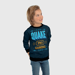 Свитшот детский Игра Quake: pro gaming, цвет: 3D-черный — фото 2