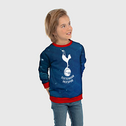 Свитшот детский Tottenham hotspur Соты абстракция, цвет: 3D-красный — фото 2