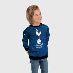 Свитшот детский Tottenham hotspur Соты абстракция, цвет: 3D-черный — фото 2