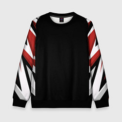 Свитшот детский Кроссфит униформа - Красная абстракция, цвет: 3D-черный