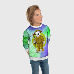 Свитшот детский Мудрая Кунг фу панда, цвет: 3D-белый — фото 2