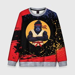 Детский свитшот Карате горилла