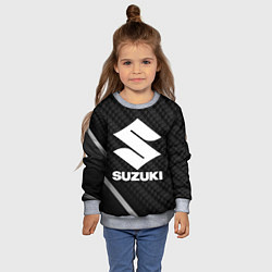 Свитшот детский Suzuki карбон, цвет: 3D-меланж — фото 2