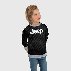 Свитшот детский Jeep Соты, цвет: 3D-меланж — фото 2