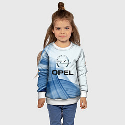 Свитшот детский Opel - logo, цвет: 3D-белый — фото 2