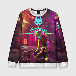 Детский свитшот Stray - cat & robot