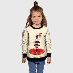 Свитшот детский Культ ягненка агнец, цвет: 3D-черный — фото 2