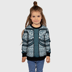 Свитшот детский УЗОР ФЕНТЕЗИ, цвет: 3D-черный — фото 2
