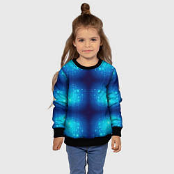 Свитшот детский Неоновые проводники - схемы, цвет: 3D-черный — фото 2