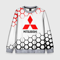 Свитшот детский Mitsubishi - логотип, цвет: 3D-меланж