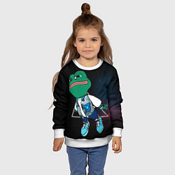 Свитшот детский Pepe Frog Fly, цвет: 3D-белый — фото 2