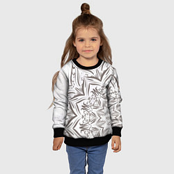 Свитшот детский Кружево мандал, цвет: 3D-черный — фото 2