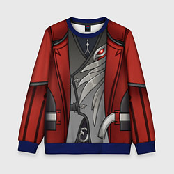 Свитшот детский Образ Дилюка Алая ночь - Геншин импакт, цвет: 3D-синий