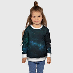 Свитшот детский Космическая туча, цвет: 3D-белый — фото 2
