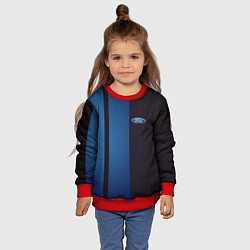 Свитшот детский Ford - три полосы, цвет: 3D-красный — фото 2