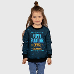 Свитшот детский Игра Poppy Playtime: pro gaming, цвет: 3D-черный — фото 2