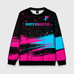 Детский свитшот Hoffenheim - neon gradient: символ сверху