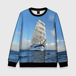 Детский свитшот Парусник идёт на полных парусах