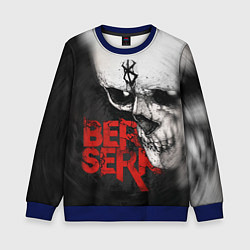 Свитшот детский Berserk - Череп с клеймом жертвы, цвет: 3D-синий