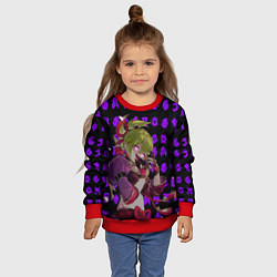 Свитшот детский Куки Синоби - Геншин импакт - Банда Аратаки, цвет: 3D-красный — фото 2