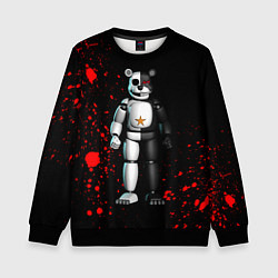Свитшот детский Monokuma and Five Nights at Freddys, цвет: 3D-черный