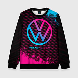 Детский свитшот Volkswagen - neon gradient