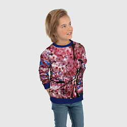 Свитшот детский Дерево Черри Блоссом, цвет: 3D-синий — фото 2
