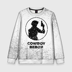 Детский свитшот Cowboy Bebop с потертостями на светлом фоне
