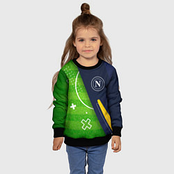 Свитшот детский Napoli football field, цвет: 3D-черный — фото 2