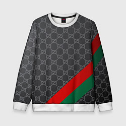 Свитшот детский В стиле gucci, цвет: 3D-белый