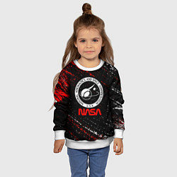 Свитшот детский Nasa краска, цвет: 3D-белый — фото 2