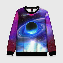 Свитшот детский Центр галактики, цвет: 3D-черный