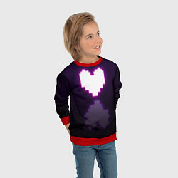 Свитшот детский Undertale heart neon, цвет: 3D-красный — фото 2