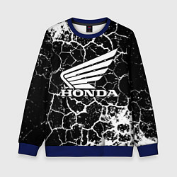 Свитшот детский Honda logo арт, цвет: 3D-синий