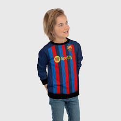 Свитшот детский Педри Барселона форма 20222023, цвет: 3D-черный — фото 2