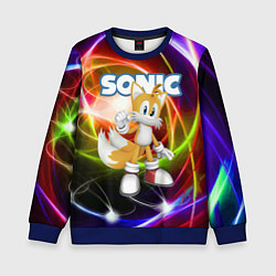 Свитшот детский Майлз Тейлз Прауэр - Sonic - Видеоигра, цвет: 3D-синий