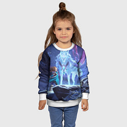 Свитшот детский Новая личность Кристал Мэйдн, цвет: 3D-белый — фото 2