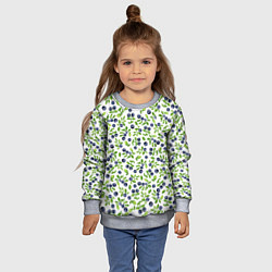 Свитшот детский Лесная черника, цвет: 3D-меланж — фото 2