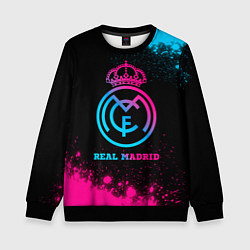 Детский свитшот Real Madrid - neon gradient