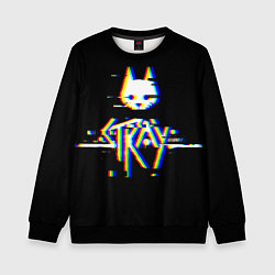 Детский свитшот Stray glitch logo