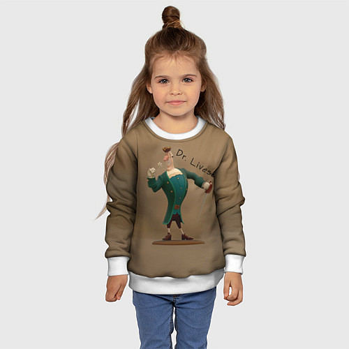 Детский свитшот Доктор Ливси / 3D-Белый – фото 4
