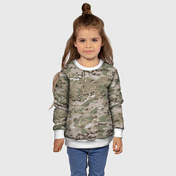 Свитшот детский Мультикам камуфляж, цвет: 3D-белый — фото 2