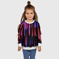 Свитшот детский Метеоритный дождь, цвет: 3D-белый — фото 2