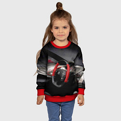 Свитшот детский Ситроен - салон - Steering wheel, цвет: 3D-красный — фото 2