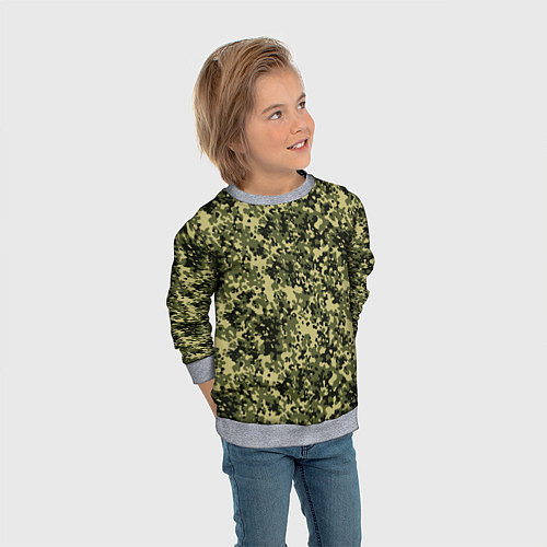 Детский свитшот Камуфляж Flecktarn Jeitai / 3D-Меланж – фото 3