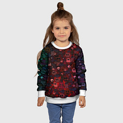 Свитшот детский Плюшевые вестники ночи, цвет: 3D-белый — фото 2